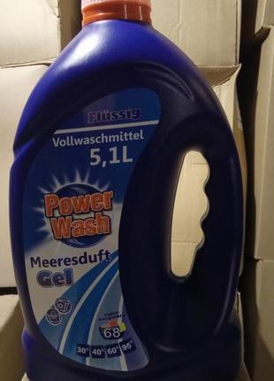 Power wash 5,1 л. meeresduft vollwshmittel універсальний гель для
