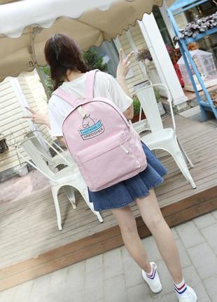Шкільний набір 2в1 рюкзак і косметичка з єдинорогом (портфель)...3 фото