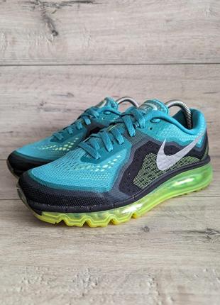 Кросcовки б/у найк nike air max 2014 teal flash lime 38 р 24.5 см2 фото