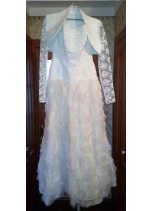 Весільна сукня із болеро у подарунок3 фото