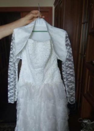 Весільна сукня із болеро у подарунок5 фото