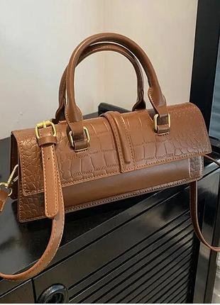 Коричнева сумочка zara