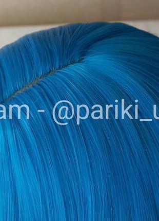 Длинный голубой парик, без чешуйки, термостойкая, новая, парик4 фото