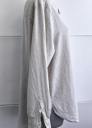 Сорочка зі змішаної лляної тканини h&m з2 фото
