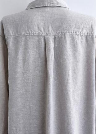 Сорочка зі змішаної лляної тканини h&m з7 фото