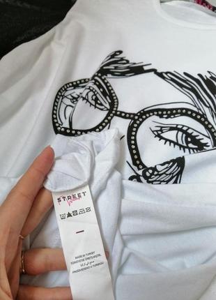 Трикотажна футболка туреччина рукав волан крильця сітка7 фото