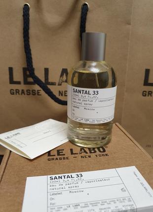 Le labo santal 33, парфумері. вода,100 л, оригінал,ніша!3 фото