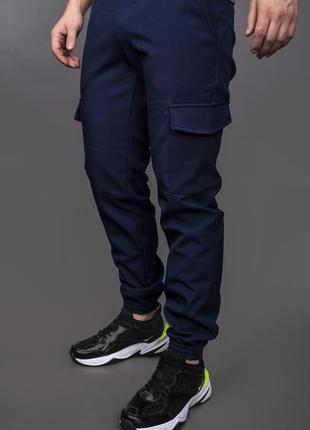 Карго зимние softshell на флісі❄ , тёплые штаны джоггеры