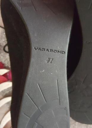 Брендовые  туфли/полуботинки " vagabond" оригинал, натуральная замша 40-414 фото