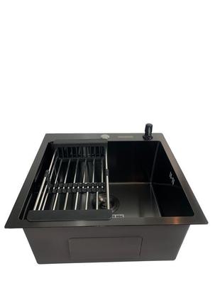 Кухонна мийка handmade monro handmade 50*50 у чорному pvd(коши...