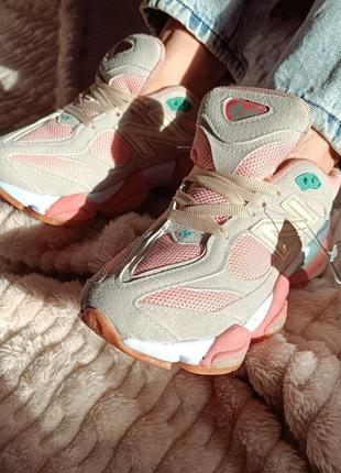 Женские кроссовки new balance 9060 pink6 фото