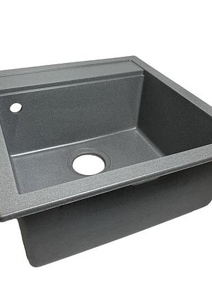 Мийка кухона vector kira гранітна 48*51 см сіра