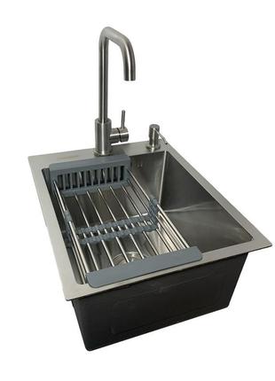 Мийка кухона platinum 40*50 (3мм/1.5мм) + дозатор + кошик + зм...