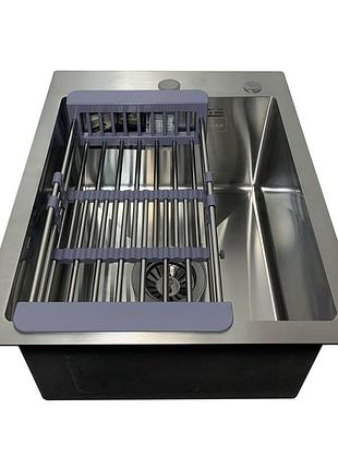 Мийка кухонна kroner 40*50 (3.0/1.0), (+дозатор+кошик + сифон)