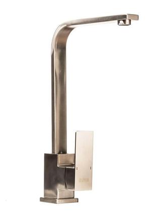 Змішувач для кухні globus lux sicilia (sbq-203s нержавіюча сталь)