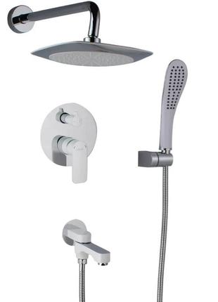 Вбудована душова система gappo g7148-8,білий/хром