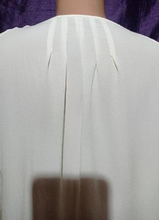 Блуза шелковая свободного кроя сливочного цвета люкс бренда7 фото