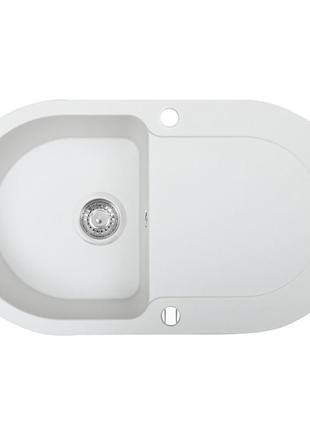 Мийка кухонна гранітна perfelli izetta ogi 114-78 white