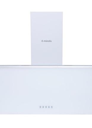 Витяжка декоративна похила minola hdn 6222 wh/inox 700 led