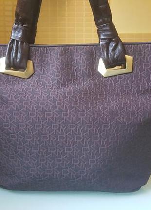 Стильная женская кожаная сумка dkny original2 фото