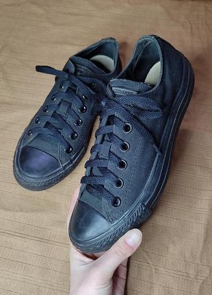 Черные кеды converse