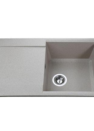 Гранітна мийка globus lux komo піщаний 790х500мм-а0004