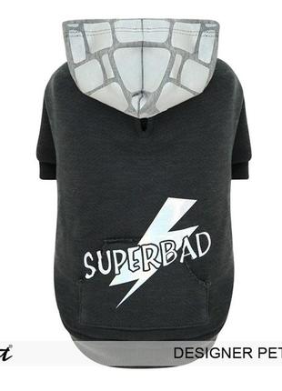 Толстовка для собак is pet "superbad" серый