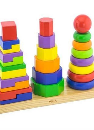 Пірамідка viga toys (50567vg)