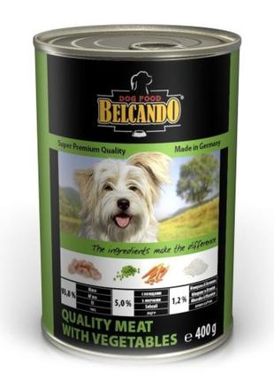 Консерви для собак belcando quality "meat with vegitables" м'ясо з овочами 800 г1 фото