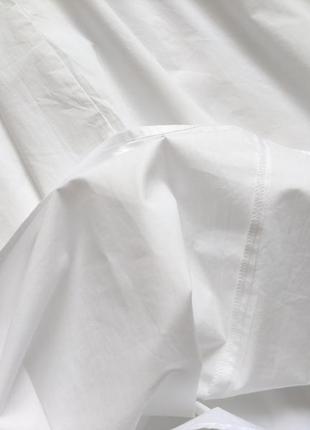Летнее белое коттоновое платье миди5 фото