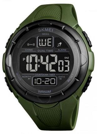 Годинник наручний skmei 1656gn, army green