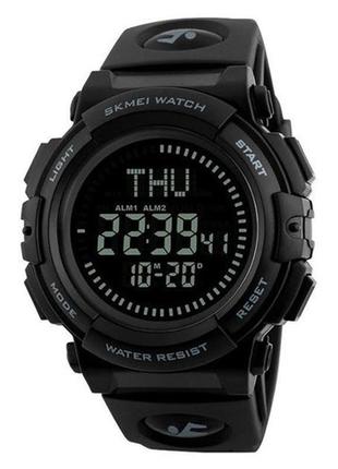 Годинник наручний skmei 1290bk, black, compass