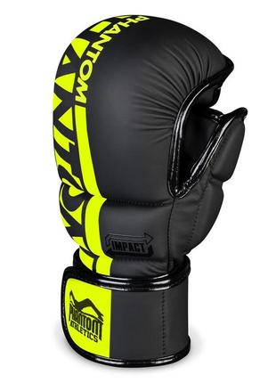 Рукавиці для мма phantom apex sparring neon l/xl (капа в подарунок)2 фото