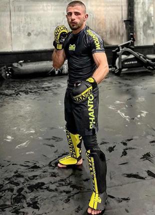 Рукавиці для мма phantom apex sparring neon l/xl (капа в подарунок)9 фото