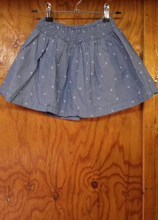 Юбка солнцеклеш h&m 2-4/98-104