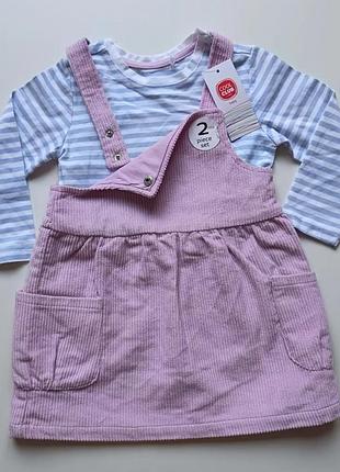 Сарафан та лонгслів комплект cool club, розмір 92,для дівчинки