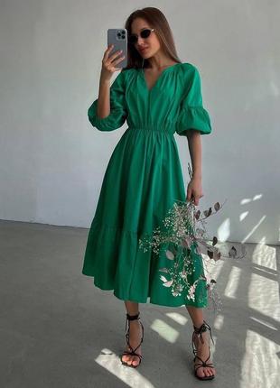 Жіноча сукня із льону4 фото