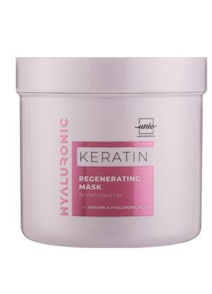 Маска unic hyaluronic keratin regenerating mask відновлювальна...