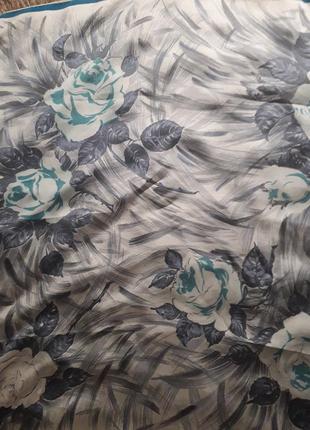 Нежный шелковый платок шов роуль