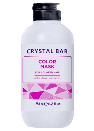 Маска unic crystal bar color mask для фарбованого волосся 250 мл