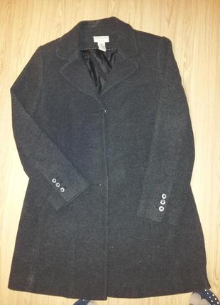 Пальто, классика,covington серого цвета
