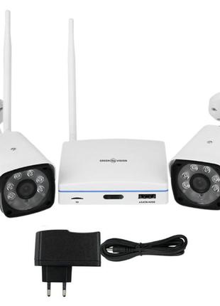 Комплект greenvision gv-ip-k-w57/02 (lite) комплект відеоспост...