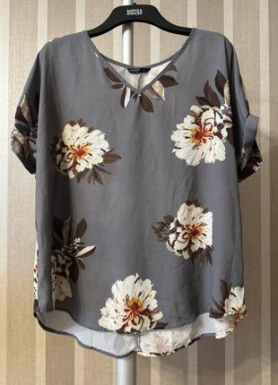 Блуза в цветочный принт 3xl4 фото