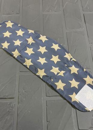 Трусы-бандаж для собак кобелей на липучке с белыми звездами, голубой2 фото