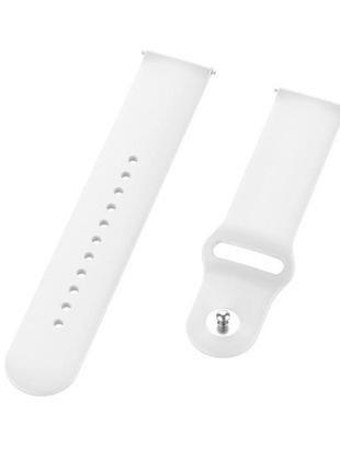 Ремінець silicone 20 мм. white1 фото