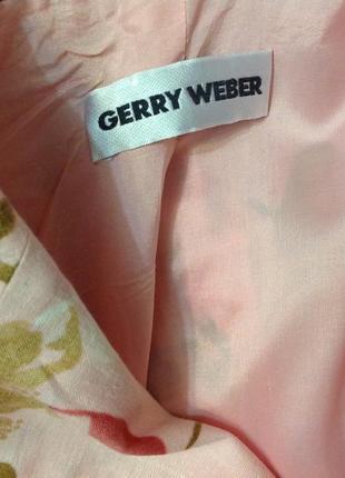 Роскошный фирменный льняной жакет /xl - xxl / от gerry weber6 фото