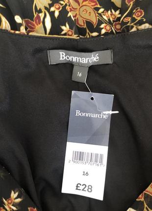 Нове (з етикеткою) гарне шифонове плаття у квіти від bonmarche, розмір 16, укр 50-52-547 фото