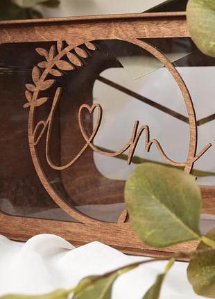 Весільна скарбниця вінок 30х19х16см 3мм