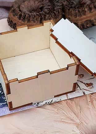 Коробка з фанери з накидною кришкою 25х12х15см 3мм