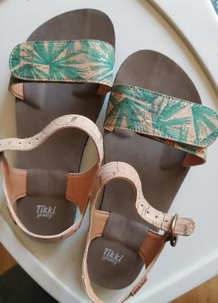 Босоніжки barefoot tikki - vegan sandals vibe v1 - nature 371 фото